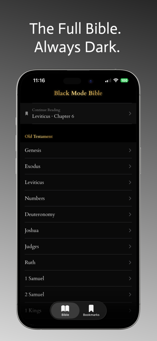 Black Mode Bible Screenshot 1 of 3