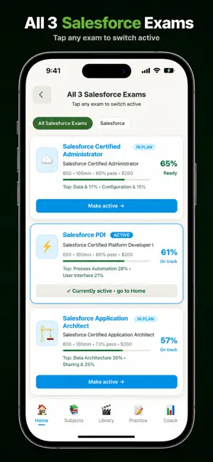 Salesforce Cert Exam Prep 2026 screenshot 1