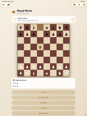 Royal Move iPad screenshot