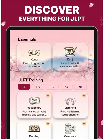 KensAI: JLPT Test Prep & Study iPad screenshot