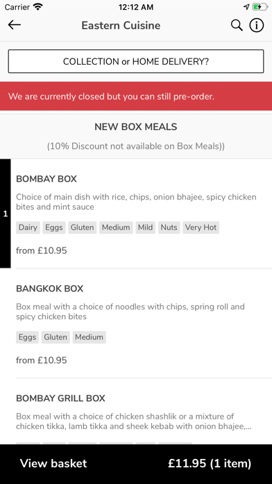 Eastern Cuisine Takeaway Screenshot