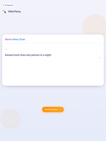 I Have Never - Fun Group Game iPad screenshot
