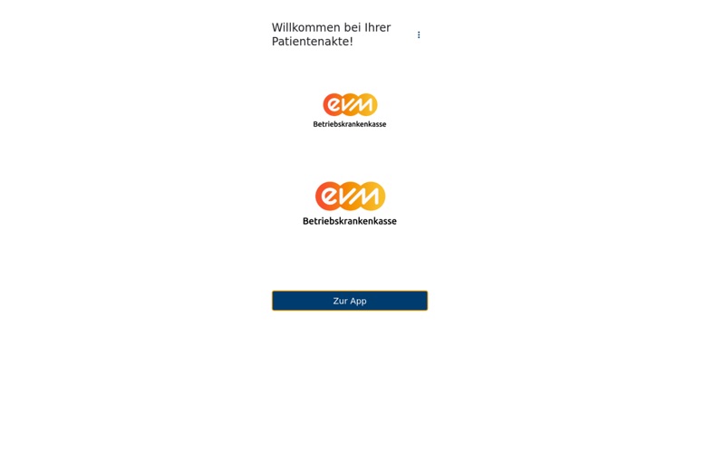 ePA BKK evm für PC/Desktop app screenshot