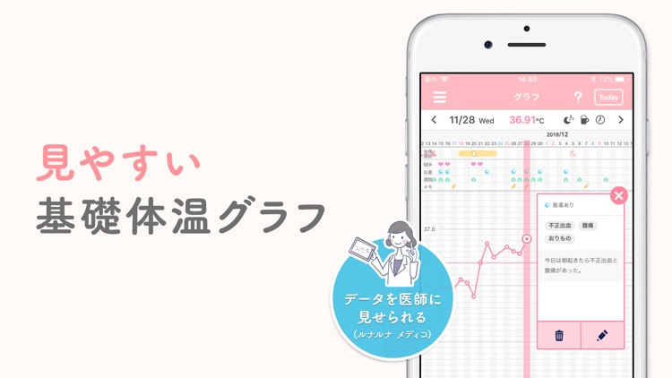 ルナルナ 体温ノート screenshot-4