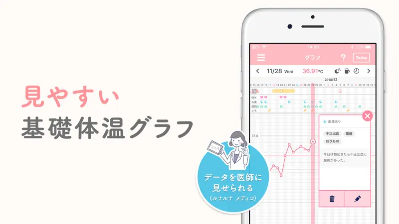 ルナルナ 体温ノート screenshot 5 of 9