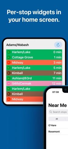 Chicago Train & Bus Tracker Screenshot 3 of 5
