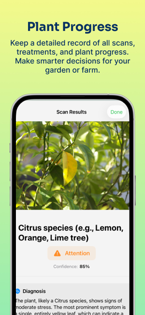 AI Plant Health Scanner Screenshot