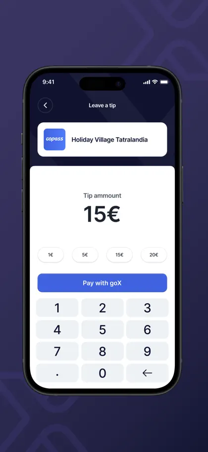 Screenshot 5 di 5 di goX wallet