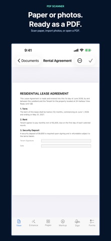 PDF Scanner: Scan Sign OCR Screenshot 1 of 6