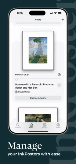 Captura de pantalla de InkPoster en iPhone 2
