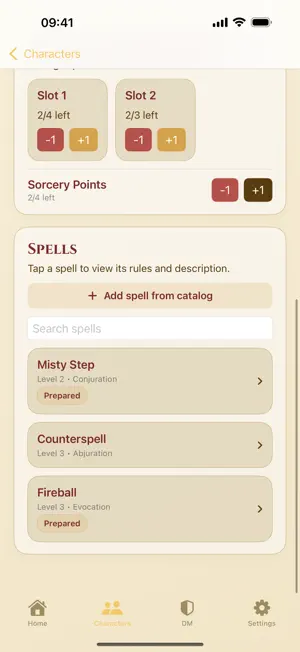 5e Character Sheet & DM Tools screenshot 4