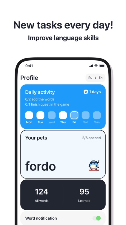 LinguaPets · Flashcards screenshot-4
