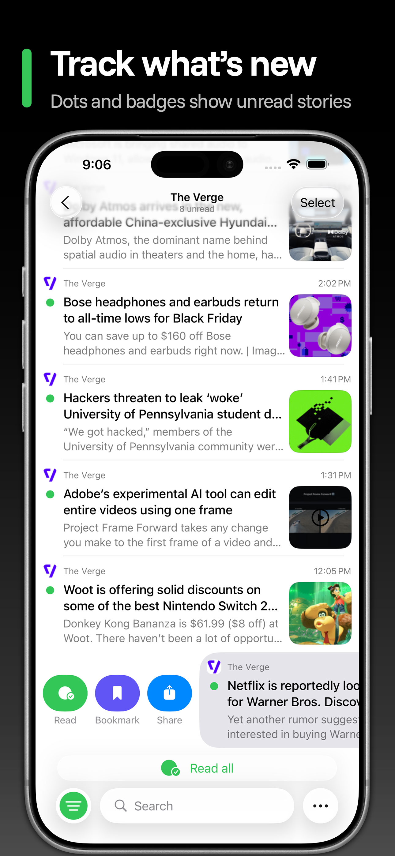 Newsbin: RSS Feed Reader screenshot 7