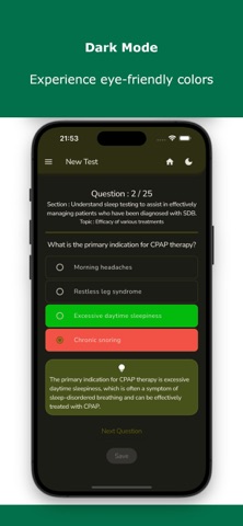 Dental Sleep Medicine Test iPhone screenshot
