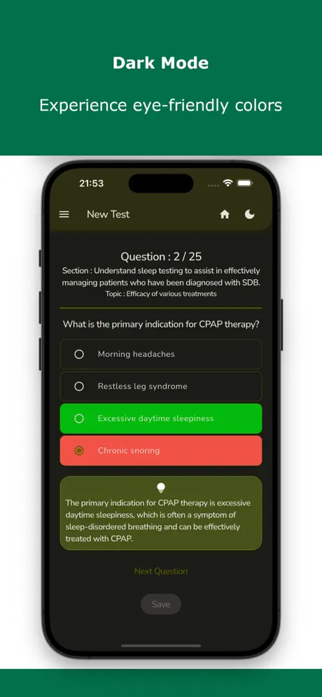 Dental Sleep Medicine Test Screenshot 4