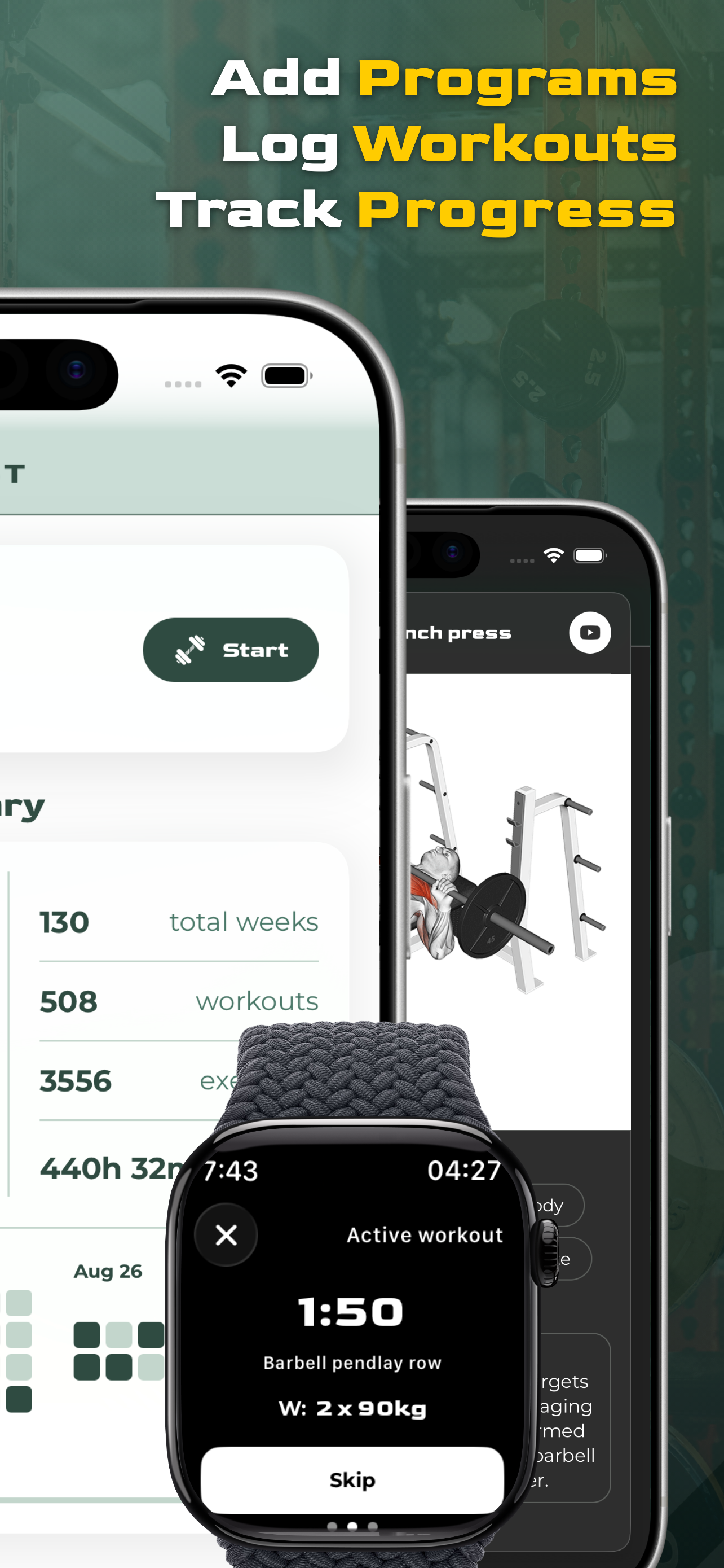 Virtus Athlete Gym Workout Log screenshot 2