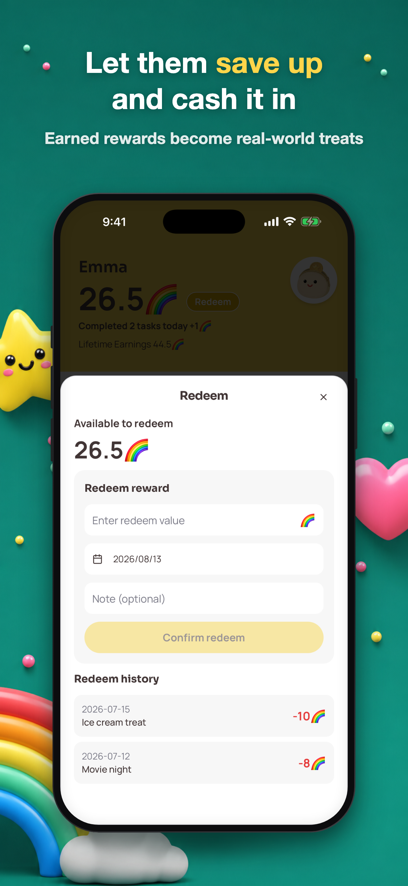 Kiddo Wallet: Kids Chore Chart screenshot 2