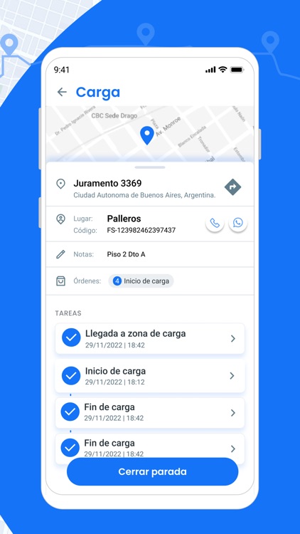 Driver App for Control Tower