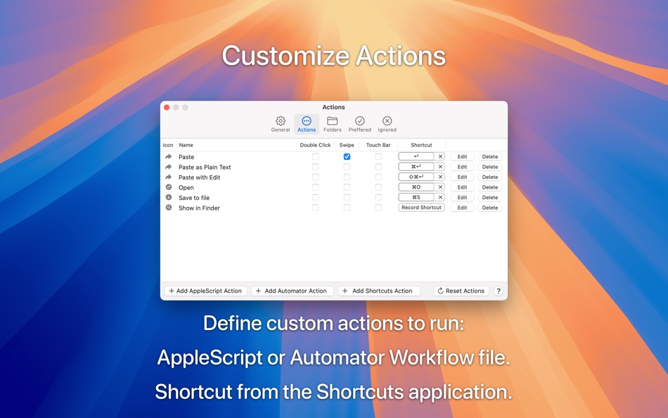 #8. Clipboard Action (macOS) 由: Jan Valta