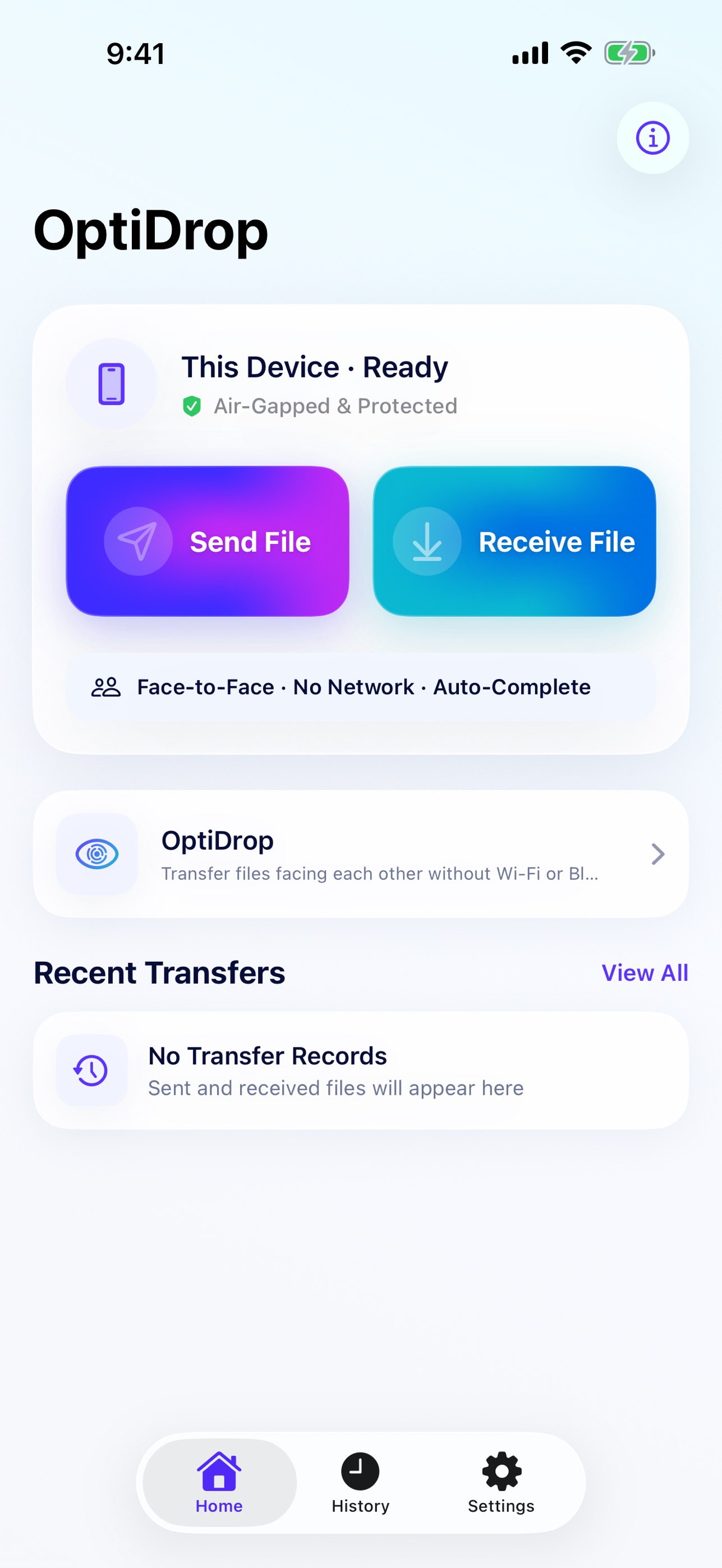 Screenshot 1 of OptiDrop: Offline Transfer