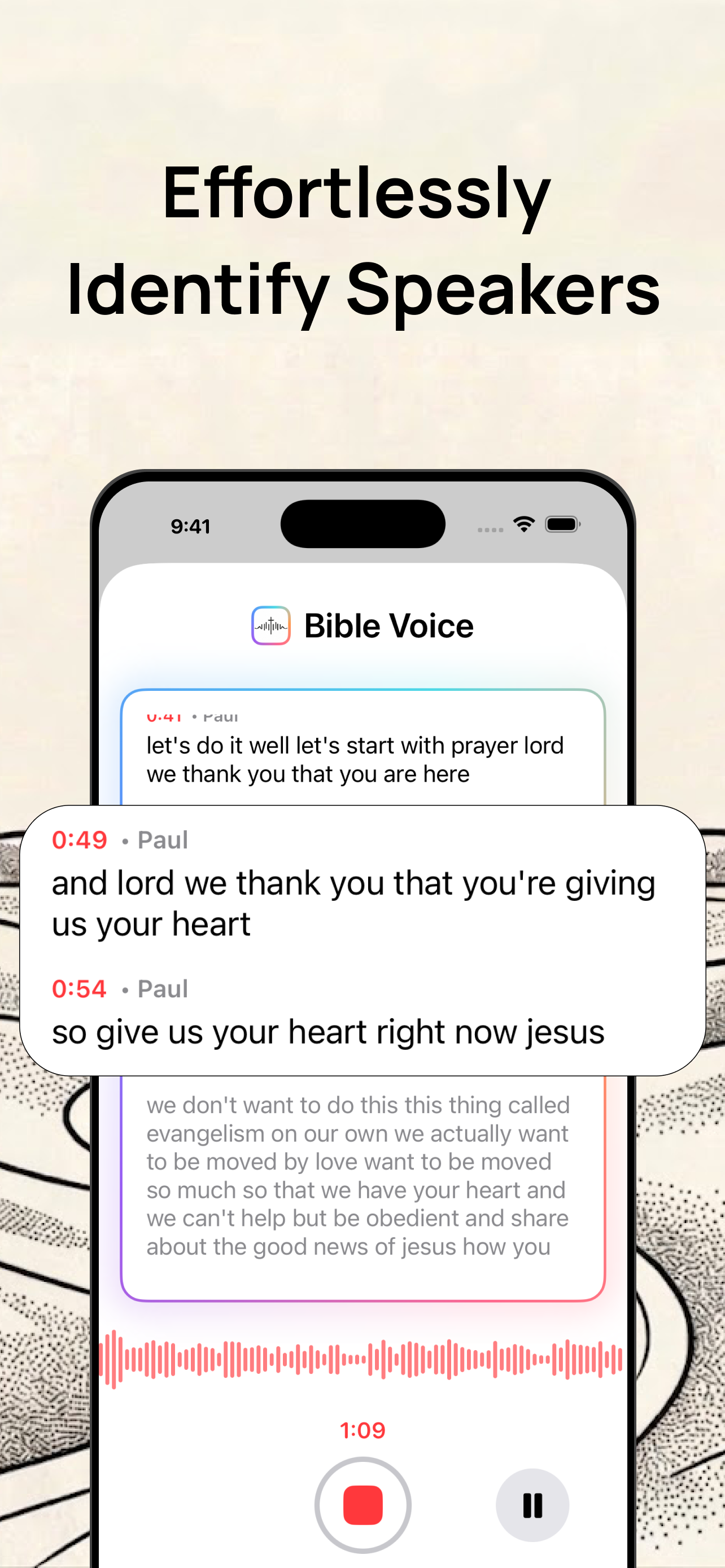 Bible Voice: Sermon Note Taker screenshot 3