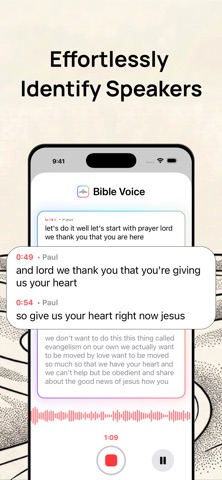 Bible Voice: Sermon Note Taker iPhone screenshot