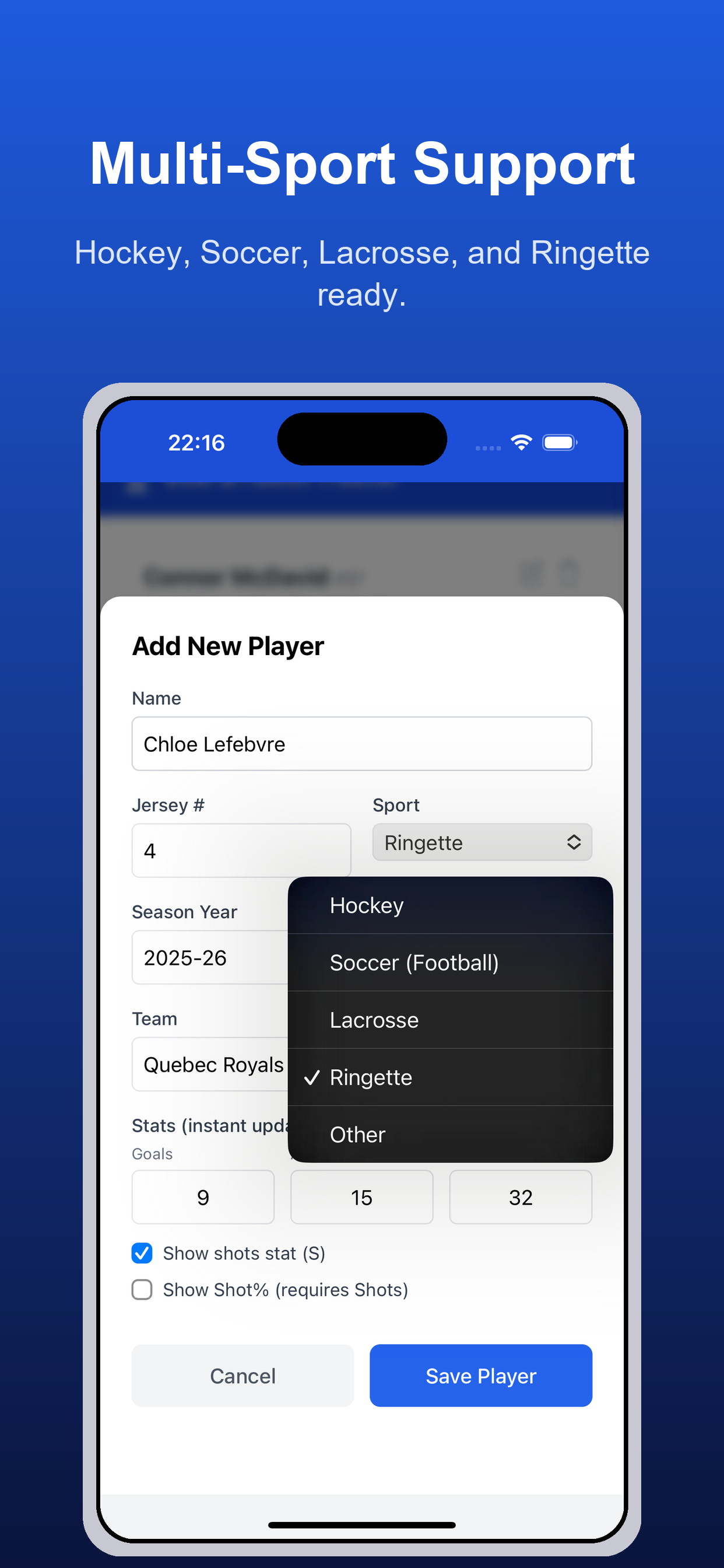 Goals & Assists Tracker screenshot 5