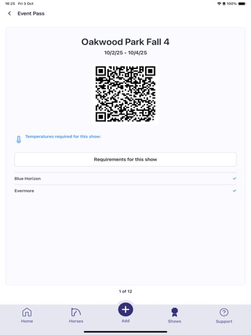 EventPass by EquiTrace iPad screenshot