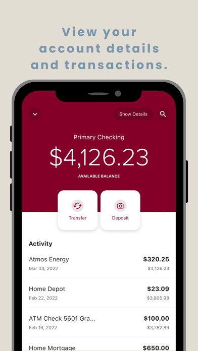 Colony Bank Mobile Banking Screenshot