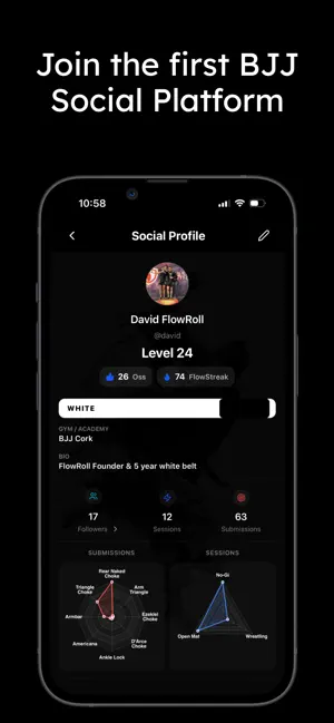 FlowRoll - BJJ Training Pal iPhone screenshot 3