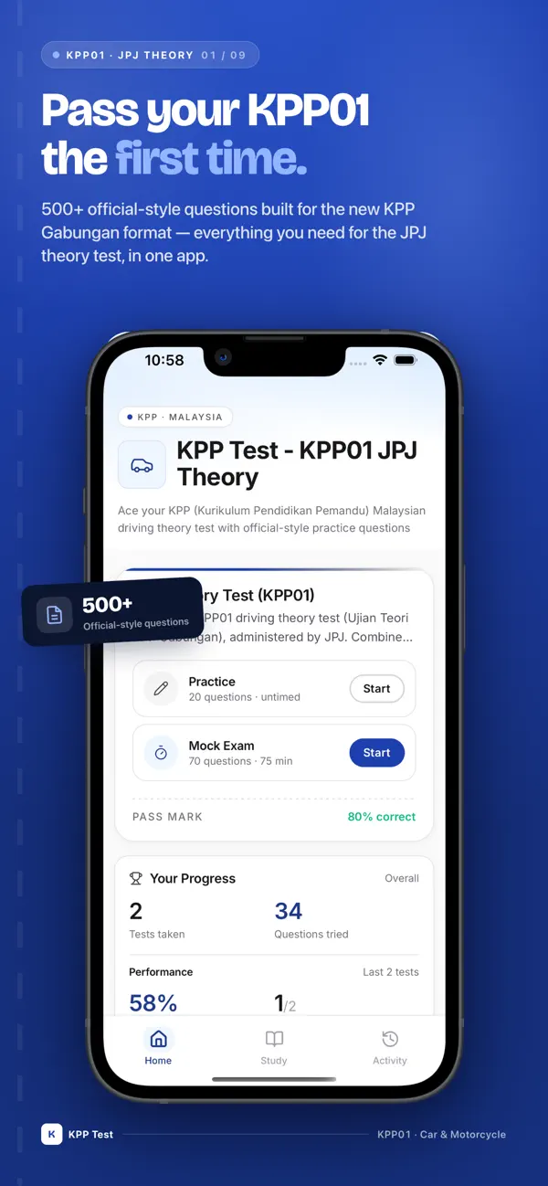 Screenshot #1 pour KPP Test - KPP01 JPJ Theory