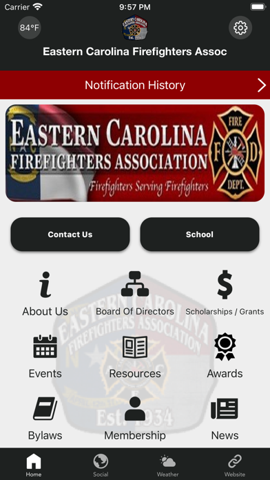 Eastern Carolina Fire Assoc Screenshot