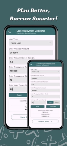 EMI Loan Tracker Calculator screenshot