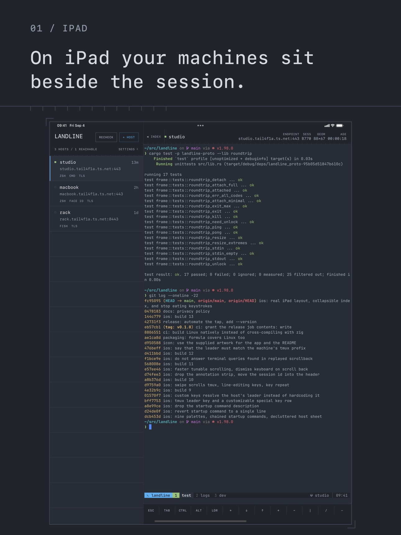 Screenshot 7 of Landline: Tailscale SSH