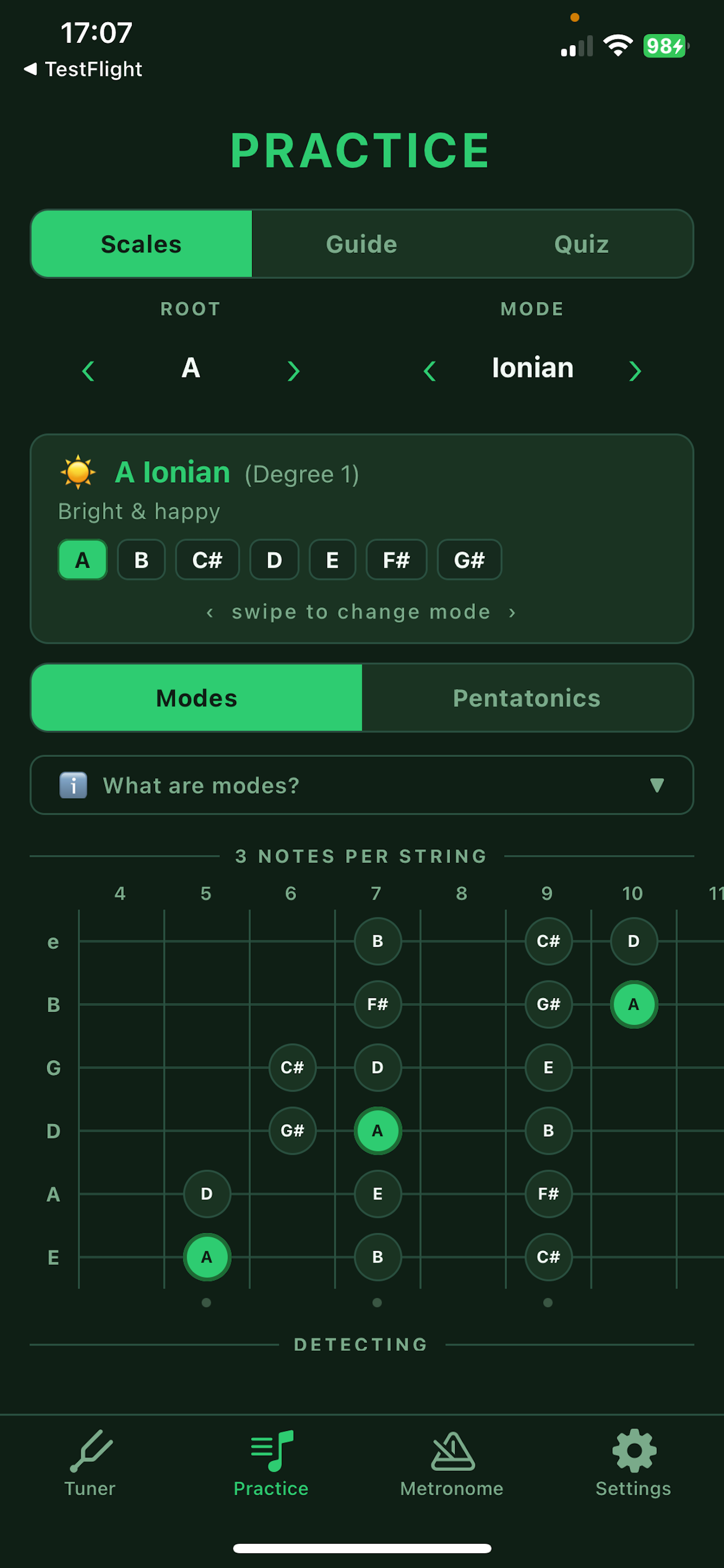 Guitar Tuner and Practice screenshot 4