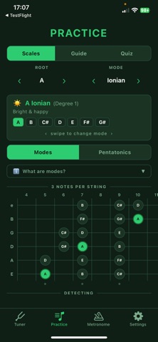 Guitar Tuner and Practice screenshot