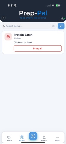 Prep-Pal iPhone screenshot