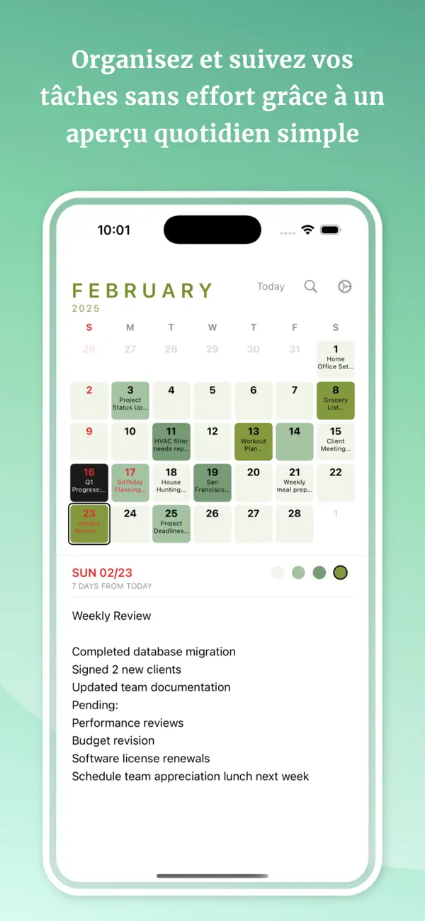 Screenshot #1 pour My Daily Memo