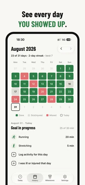 UNSKIP: Fitness Habit Tracker screenshot 4