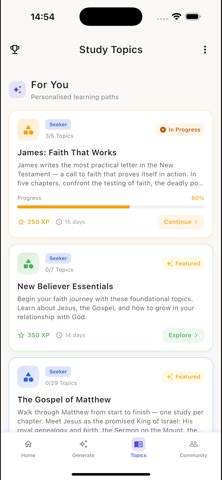 Disciplefy - Bible Study App Screenshot 2 of 5