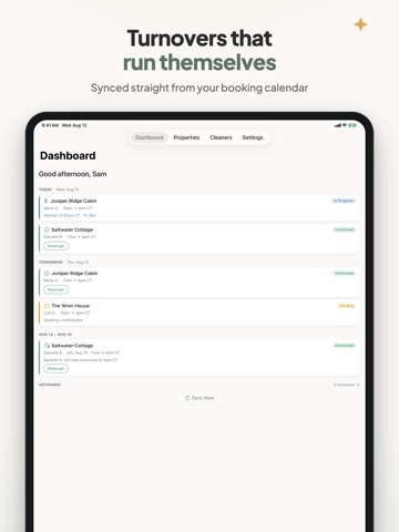 NxtGuest iPad screenshot