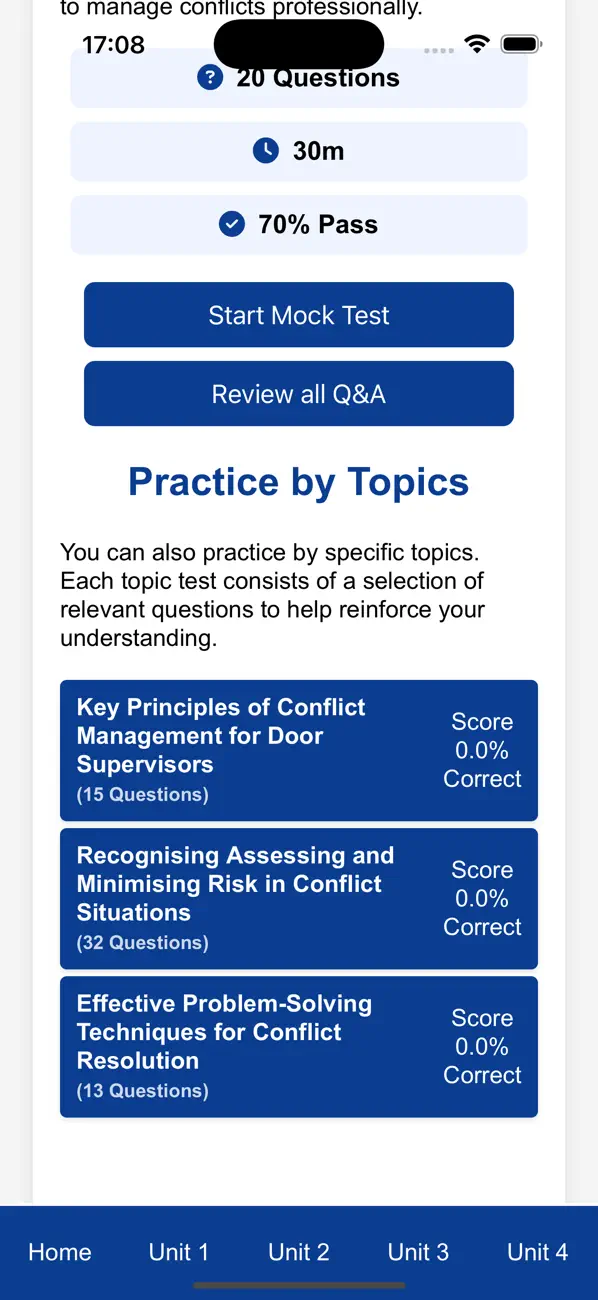 Screenshot #2 pour Door Supervisor Mock Tests