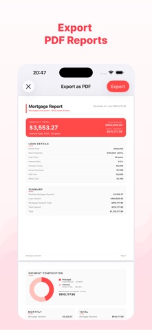 Mortgage Calculator: Payment iPhone screenshot