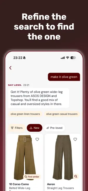 Say Less: AI Fashion Discovery screenshot 4