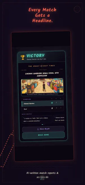Crazy Wicket - Hand Cricket screenshot 3
