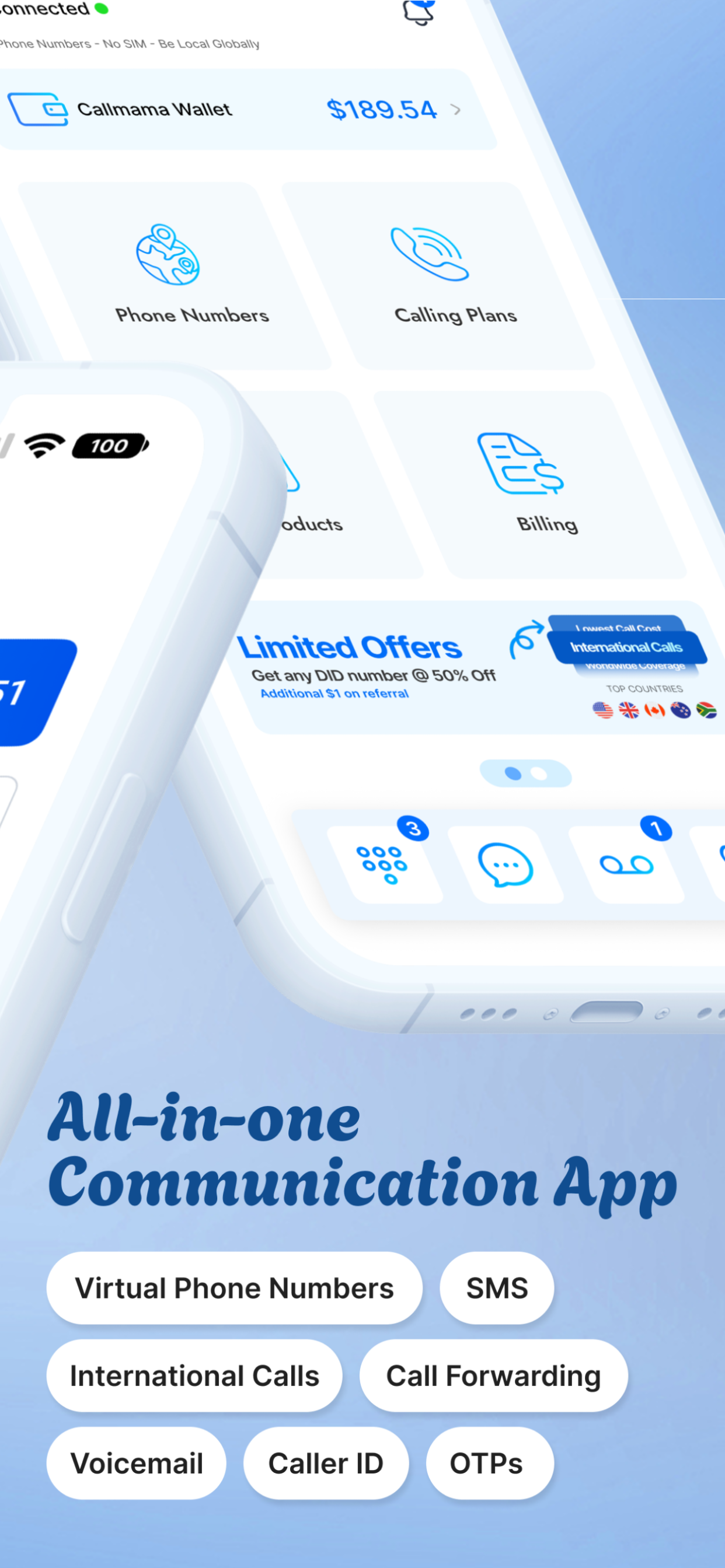 Callmama: Numbers, Calls & SMS screenshot 2