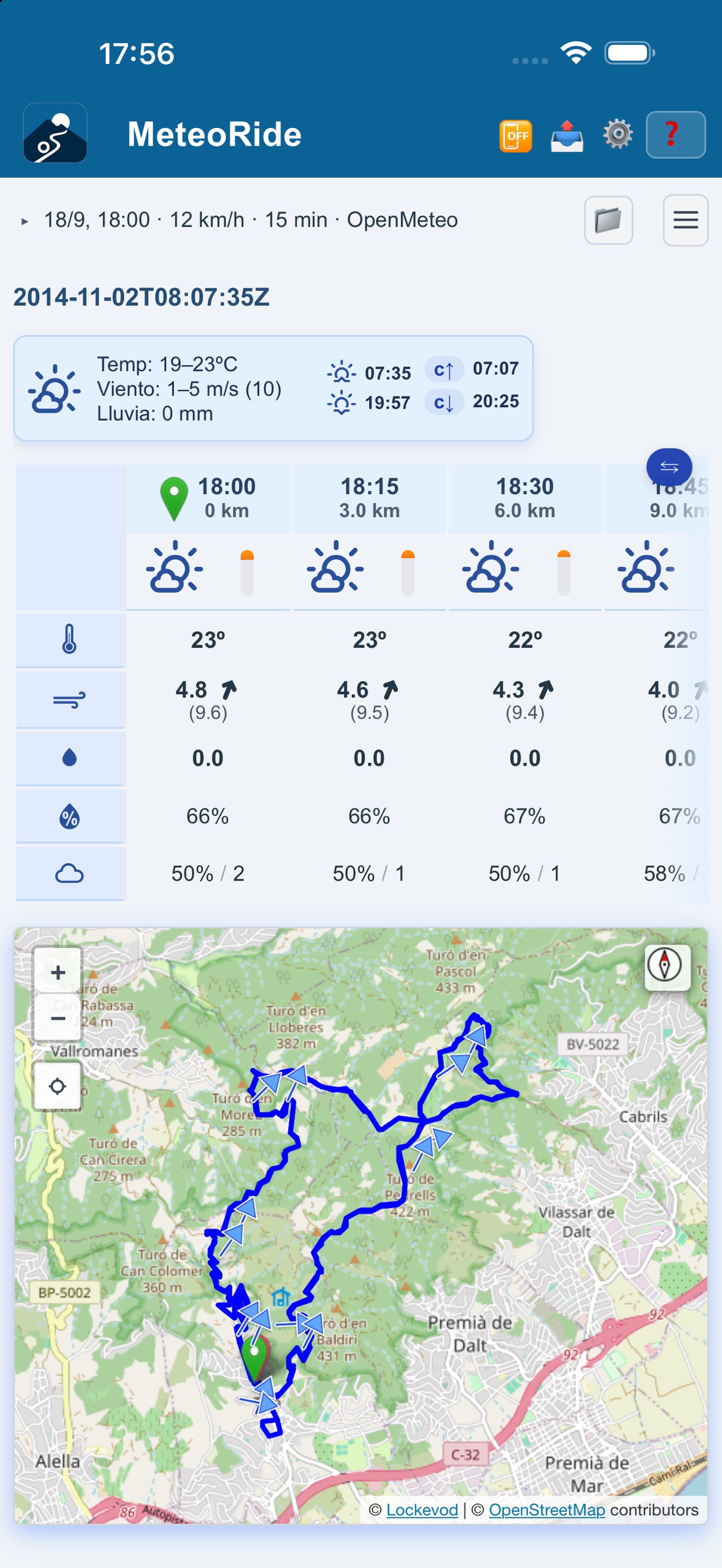 Screenshot 1 of MeteoRide