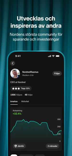 Nordnet: Aktier & Fonder iPhone screenshot 3