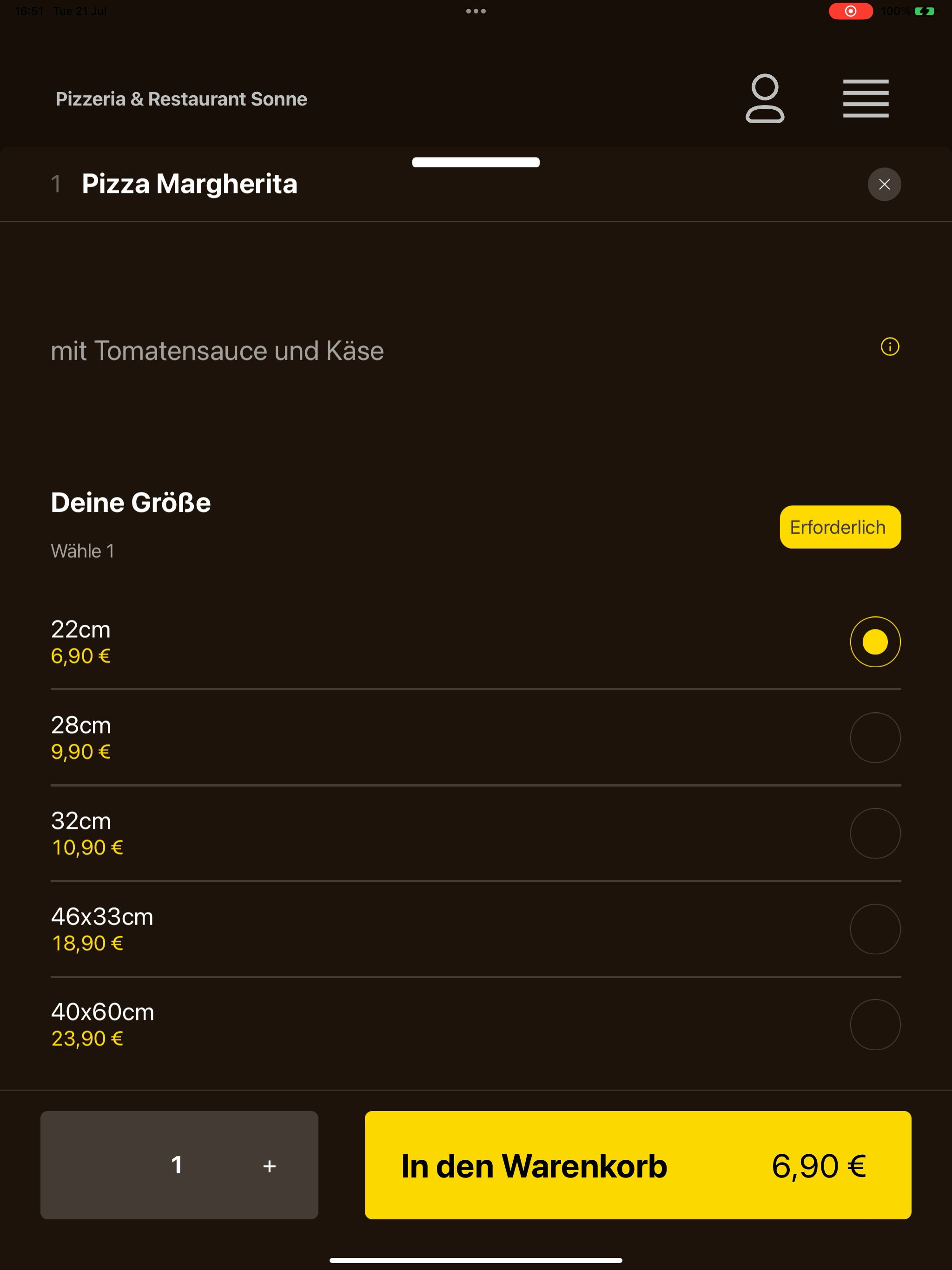 Pizzeria & Restaurant Sonne screenshot 15