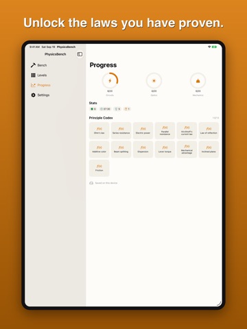 PhysicsBench: Circuit Puzzle iPad screenshot